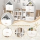 preview thumbnail 14 of 38, House-Shaped Children's Bookshelf，Multi-Functional Organizer for Books & Toys