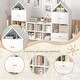 preview thumbnail 4 of 14, Versatile Children's Bookshelf with House-Shaped Design,Multi-Functional Storage,Adjustable Placement,Kids Organizer,Safe