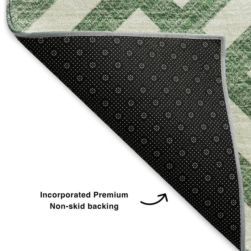 Premium Washable Super Soft Contemporary Mosaic Mayfield Rug