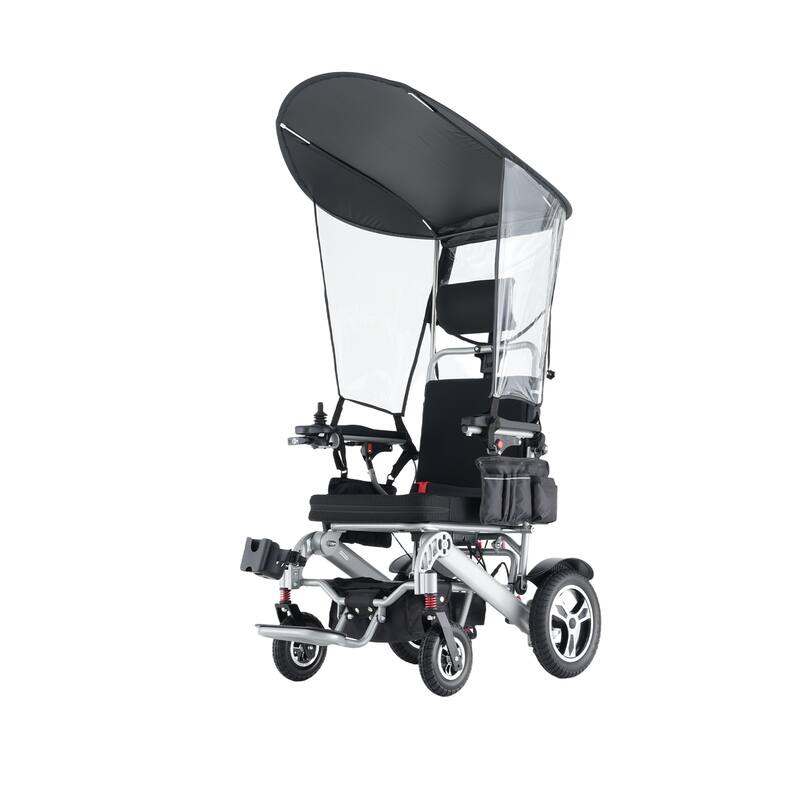 Foldable Electric Wheelchair for Adults, 300W Motor, Lightweight Aluminum Frame, Portable Power Wheelchair