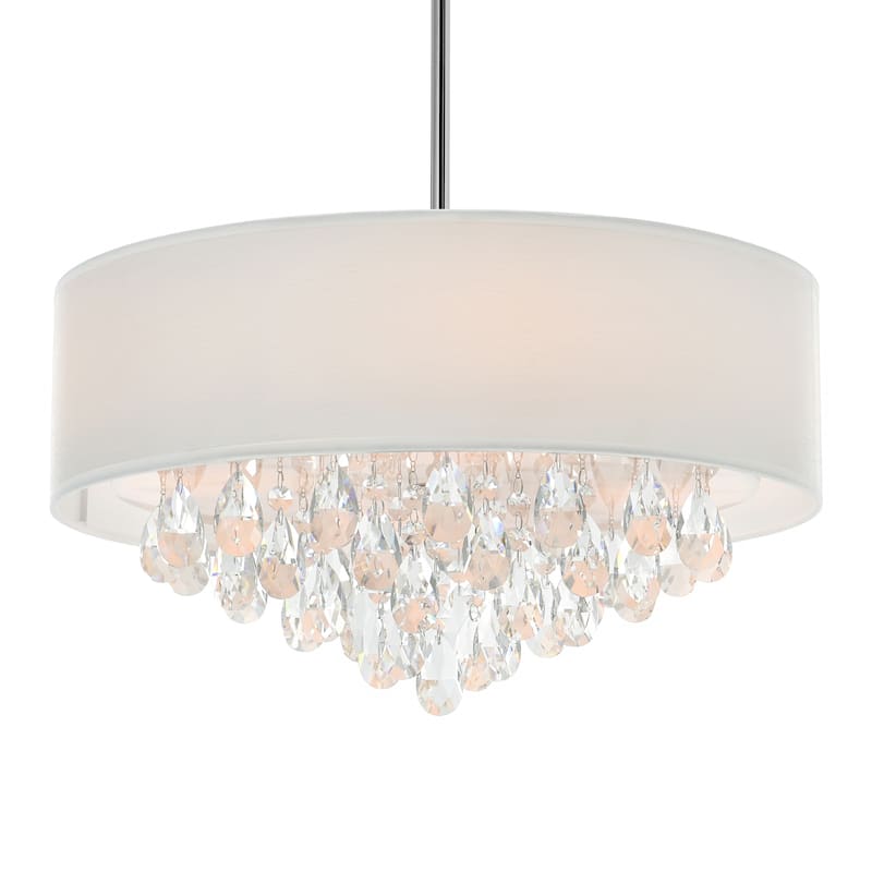 Dash 4 Light Drum Shade Chandelier With Chrome Finish