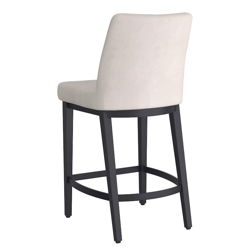 Modern Fabric and Metal 26" Counter Stool, Set of 4