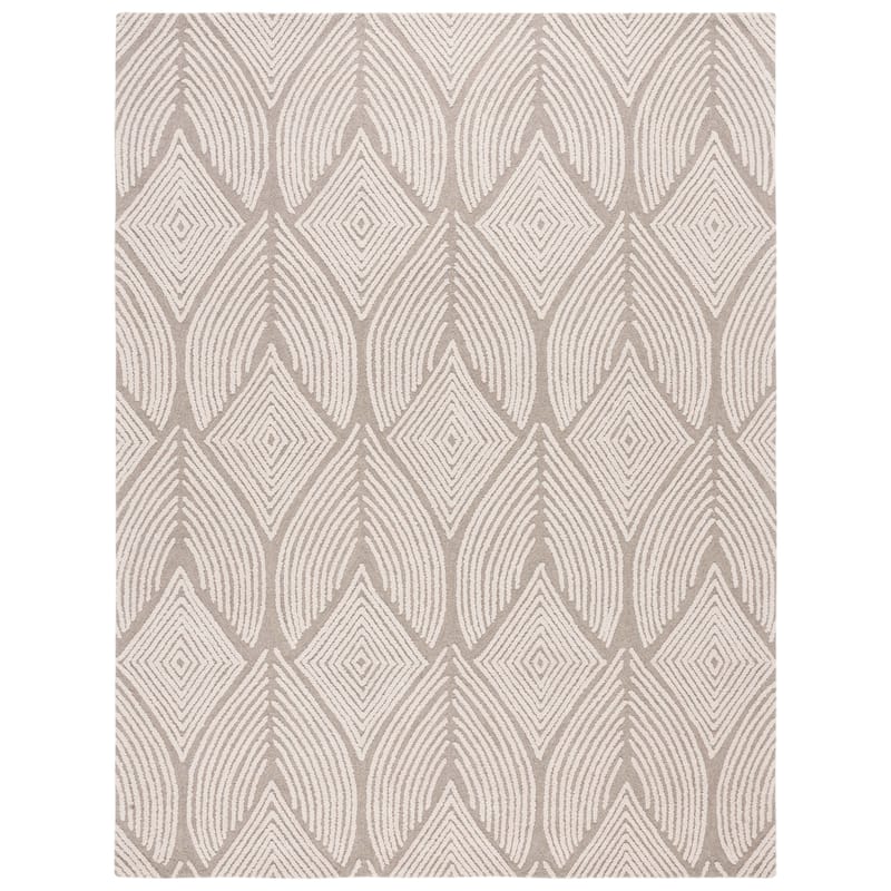 SAFAVIEH Handmade Metro Stjepana Geometric Wool Rug - 8' x 10' - Beige/Grey
