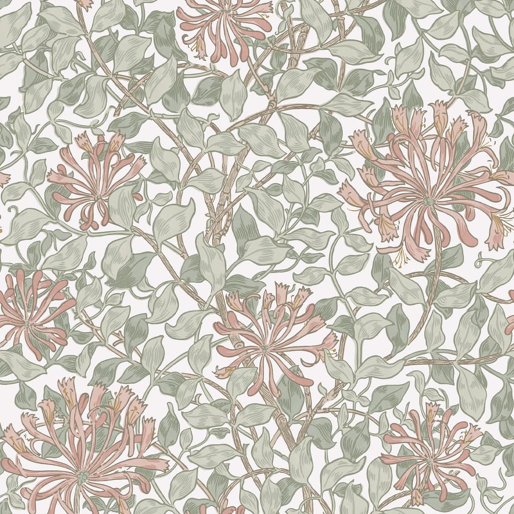 William Morris Honeysuckle Maytime Wallpaper