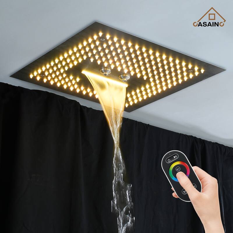 4 Functions Shower System with Multi-Function Remote Control 64 Color Lights