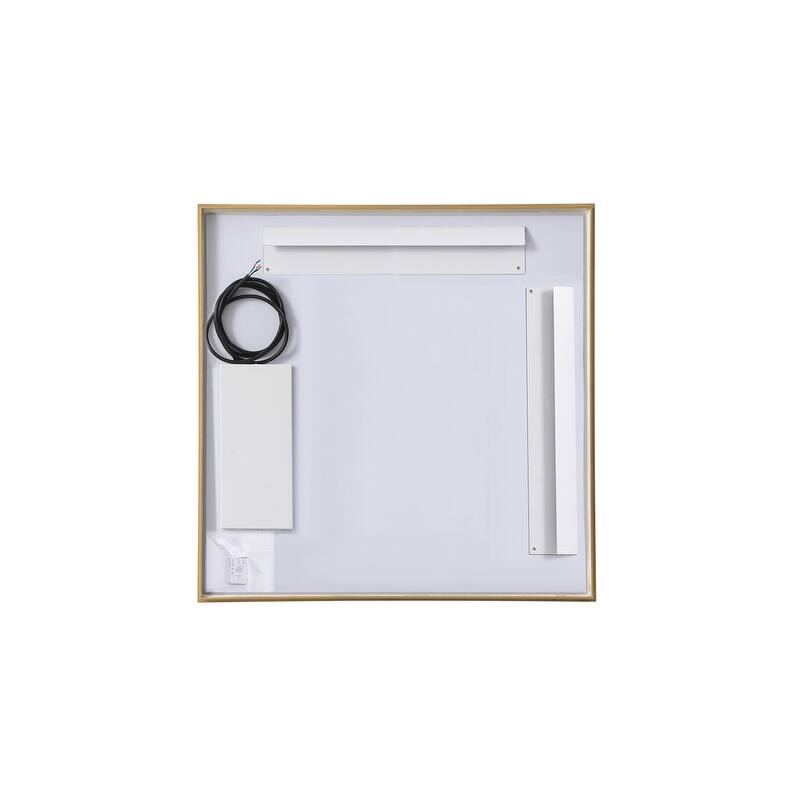 Indigo Home 30x30 inch LED mirror with adjustable color temperature