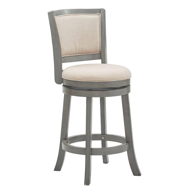 Menas Upholstered Back Swivel Stool by iNSPIRE Q Classic