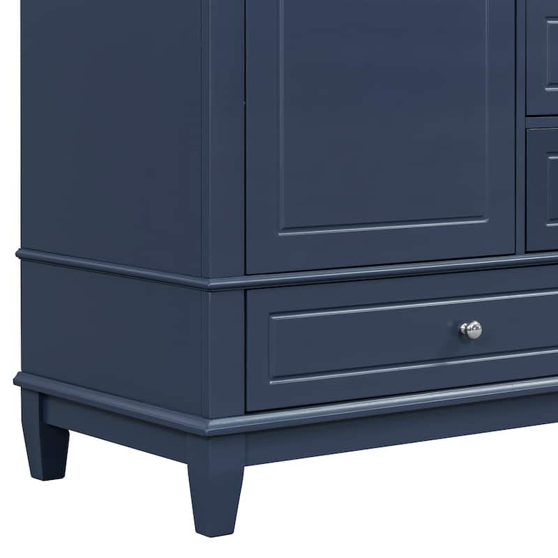 30" Bathroom Vanity with Sink, One Door with Shelf and Three Drawers, Soft Close Door