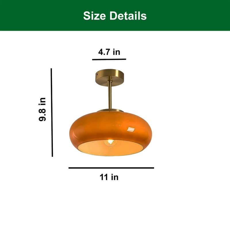 Modern fixtures lights orange hallway light metal ceiling light - N/A