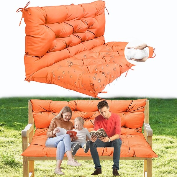 Outdoor Porch Swing Cushion Waterproof Bench Cushions with