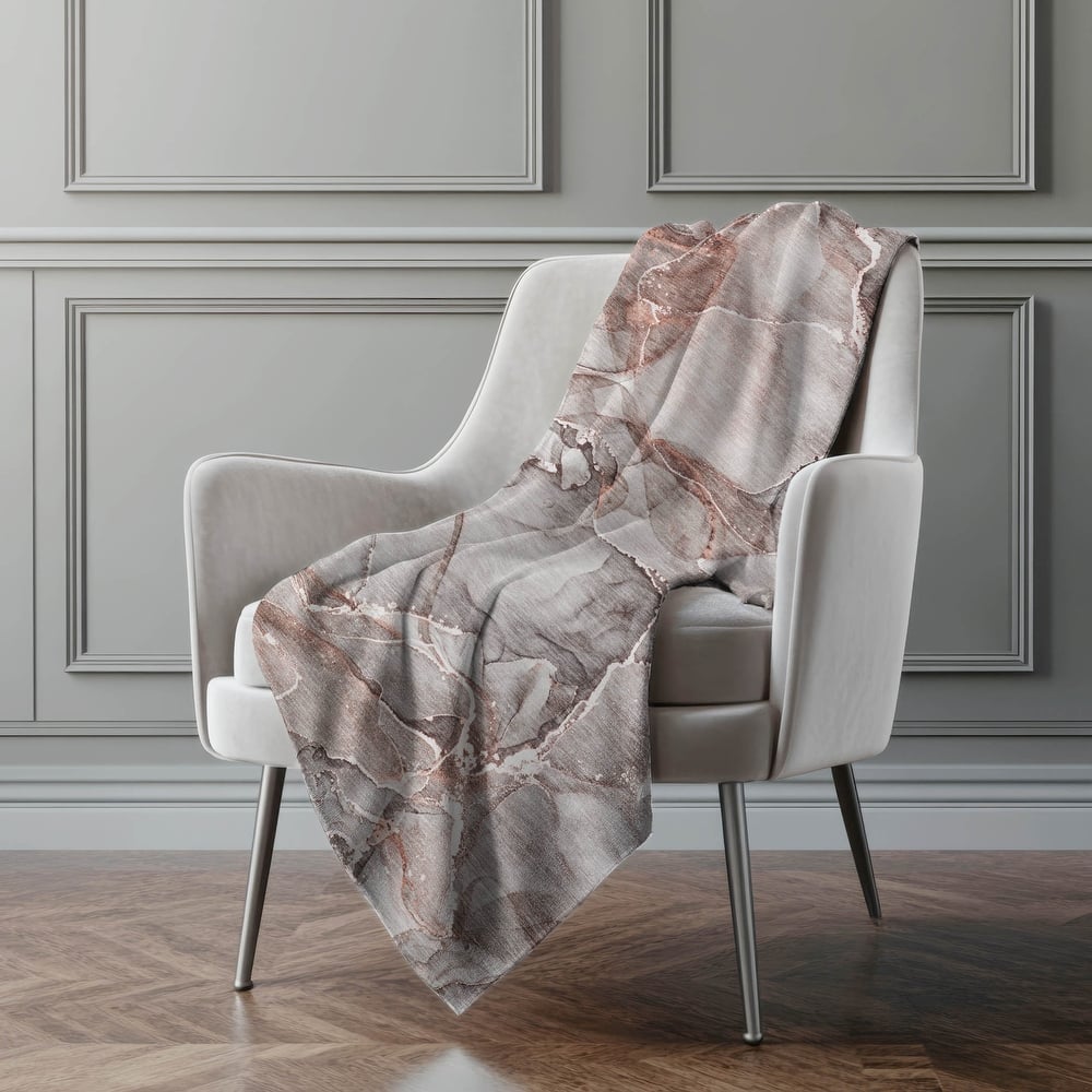 Premium Machine Washable Modern Abstract Sherpa Throw Blanket