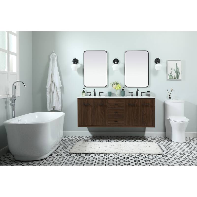 Fern 60 Inch Double Bathroom Vanity