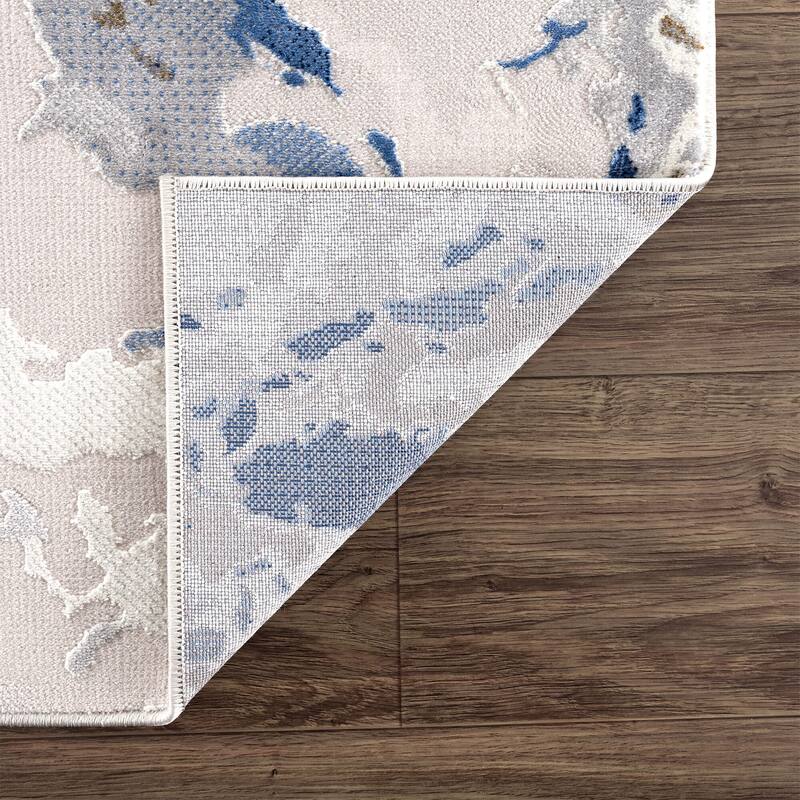 Abani Rugs Regal REG100A Grey Blue Transitional Abstract Area Rug