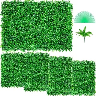 Boxwood Color Pvc Panel VEVOR Artificial Boxwood Panel UV 4 Pcs - Bed Bath & Beyond - 40963818