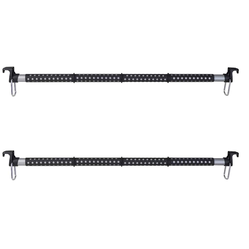Gforce 2 Pack Heavy Duty Expandable Hanging Clothing Car Bar
