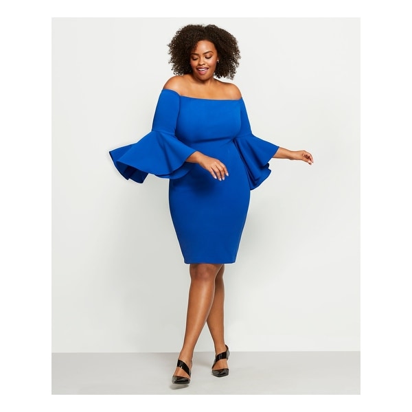 blue calvin klein dress