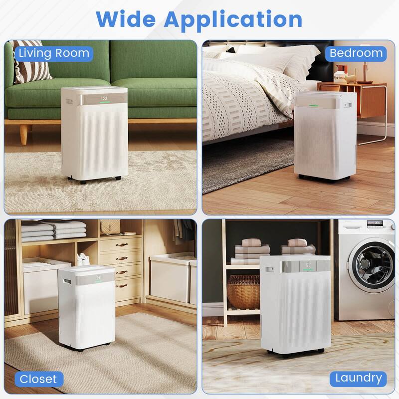 Costway 54 Pints Dehumidifier with 3 Modes LED Display For Home 4500 - See Details