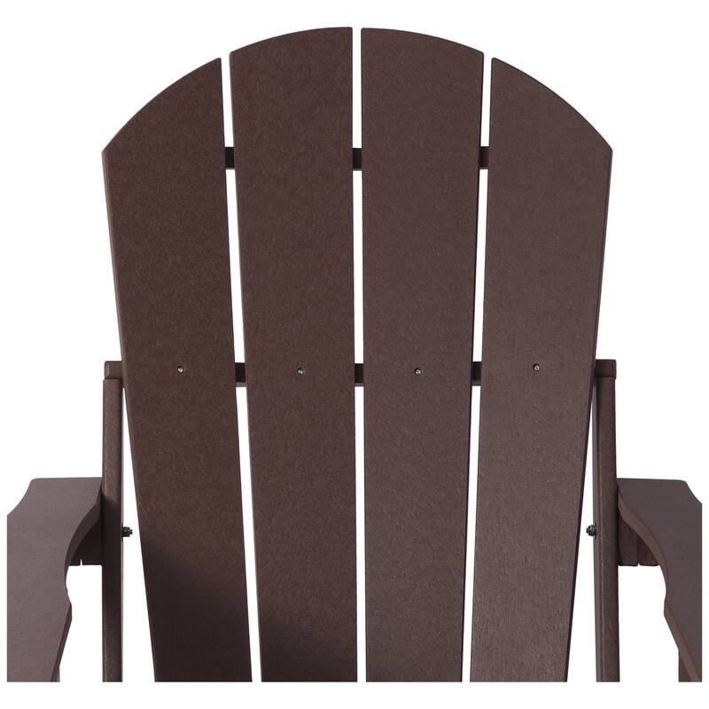 Laguna Outdoor Folding Adjustable Adirondack Chair with Cup Holder & Hideaway Ottoman