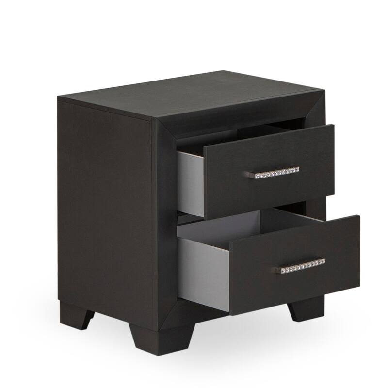 East West Furniture Denali Queen Size Bedroom Set with Upholstered Headboard (Pieces Option)