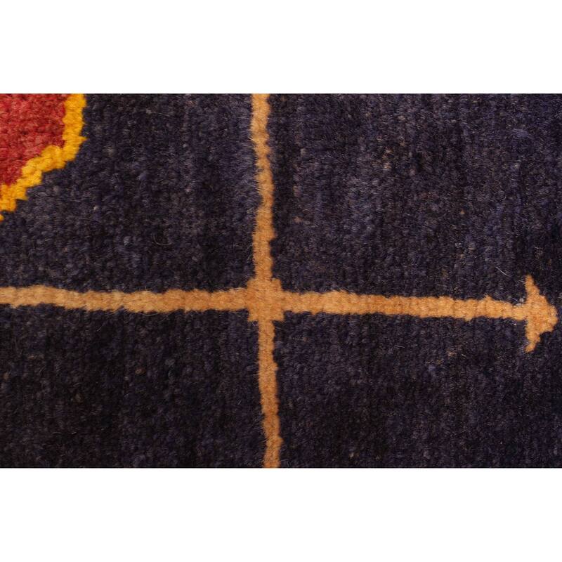 ECARPETGALLERY Hand-knotted Teimani Dark Blue Wool Rug - 3'0 x 4'10