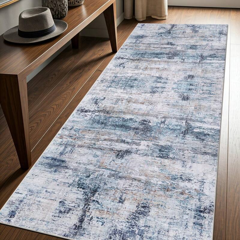 Delara Machine Washable Area Rug, Soft & Durable, Non-Slip Backing, Eco- Friendly GRS certified.