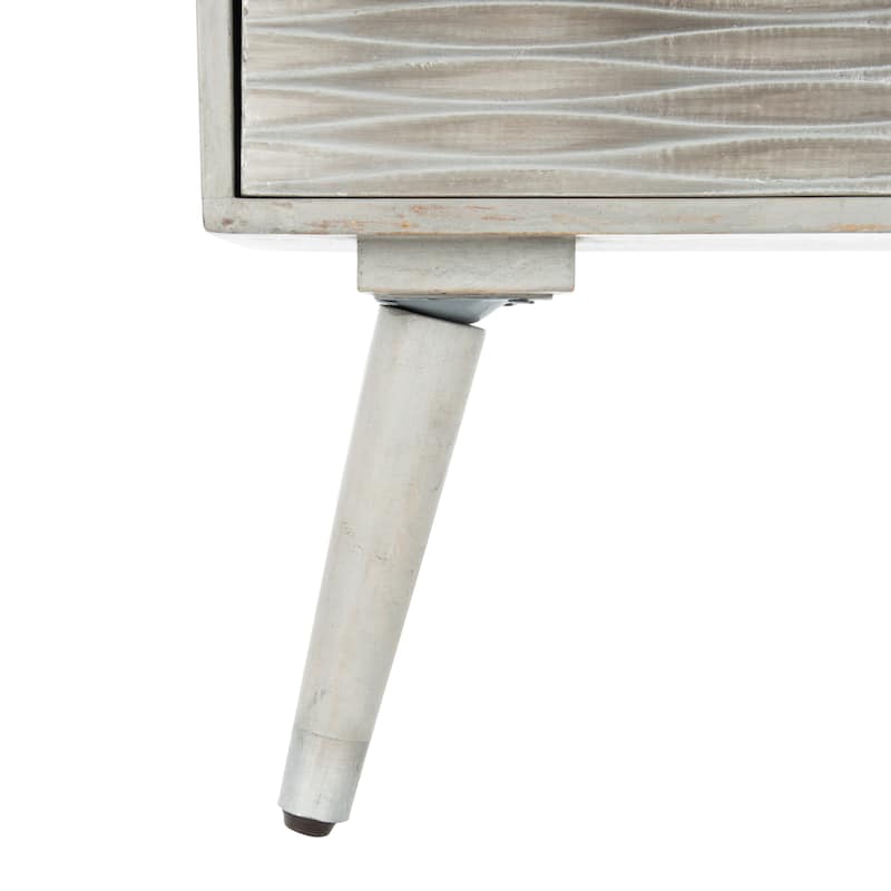 SAFAVIEH Zarifa Single Drawer Textured Nightstand