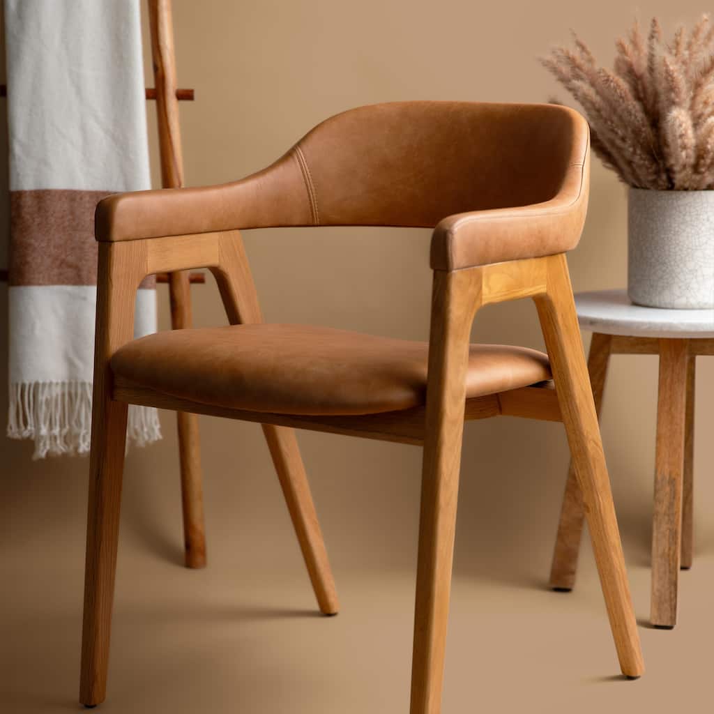 Poly and Bark Lando Leather Dining Chair