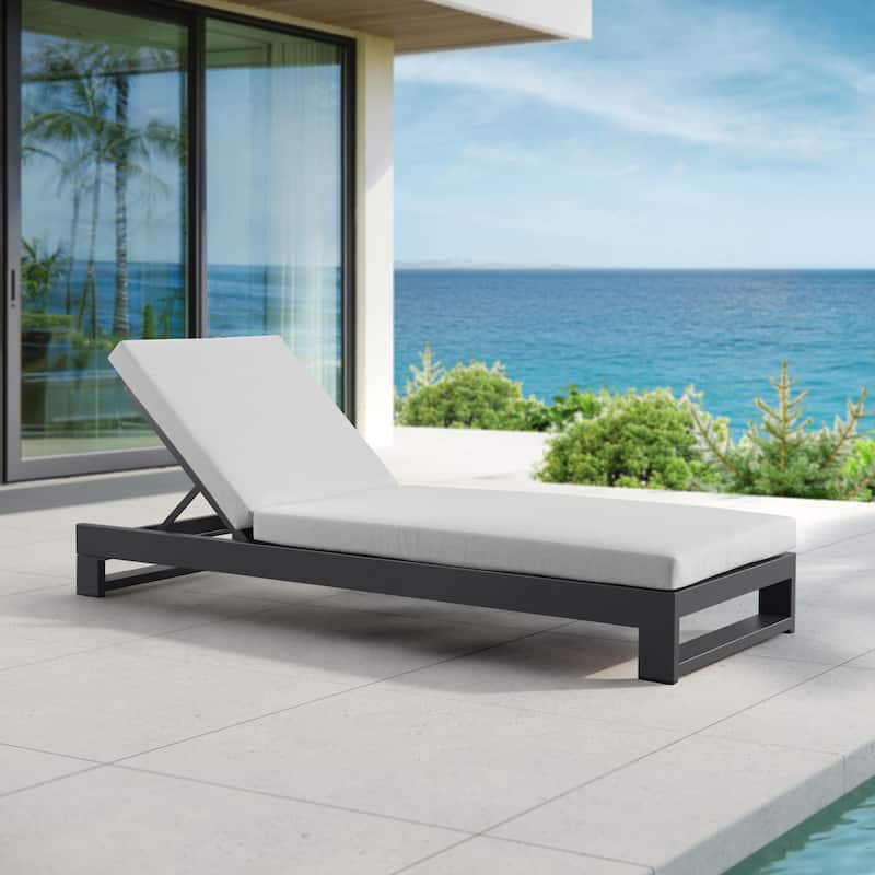 KOVA Minimalist Aluminum Outdoor Chaise Lounge (Set of 2)