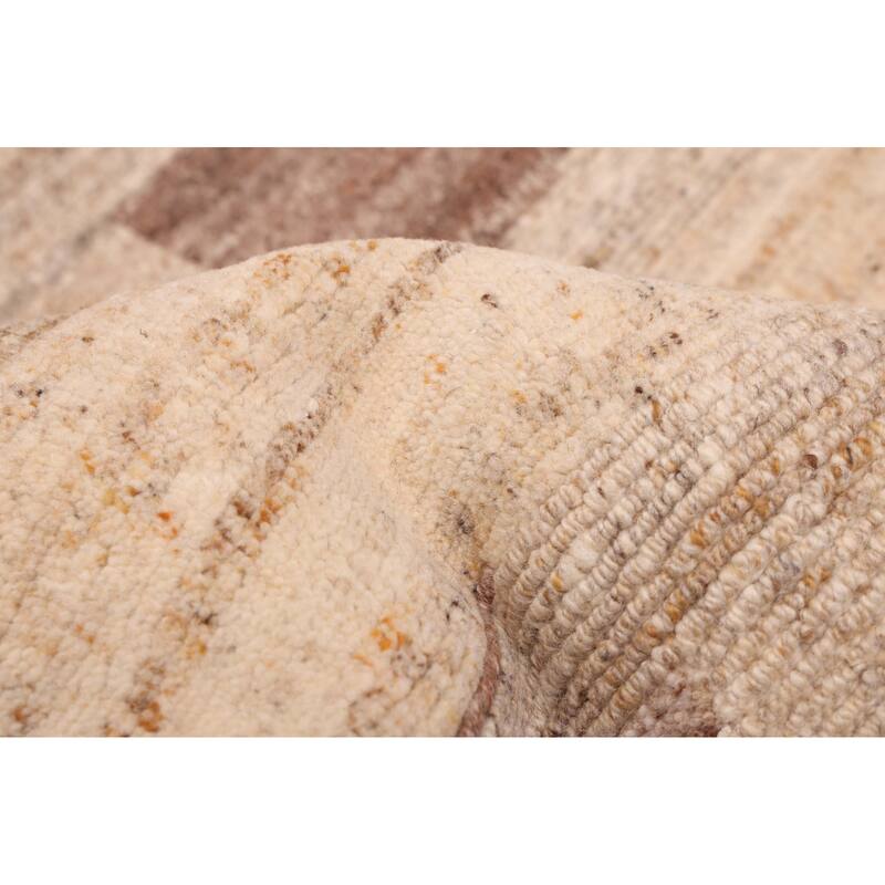 ECARPETGALLERY Hand-knotted Opulence Beige Wool Rug - 7'11 x 9'5