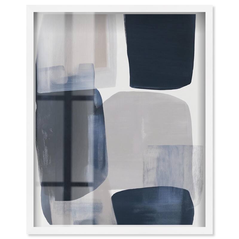 Oceanic Forms II Shadowbox by Art Remedy - White - 20" x 24"