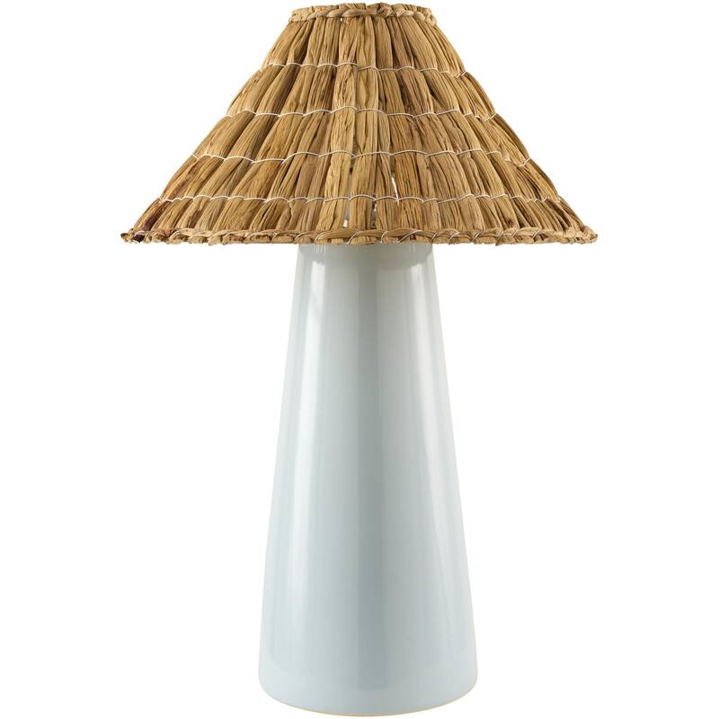 Livabliss Vikundu Traditional Accent Table Lamp - 20"H x 16"W x 16"D - Blue/White