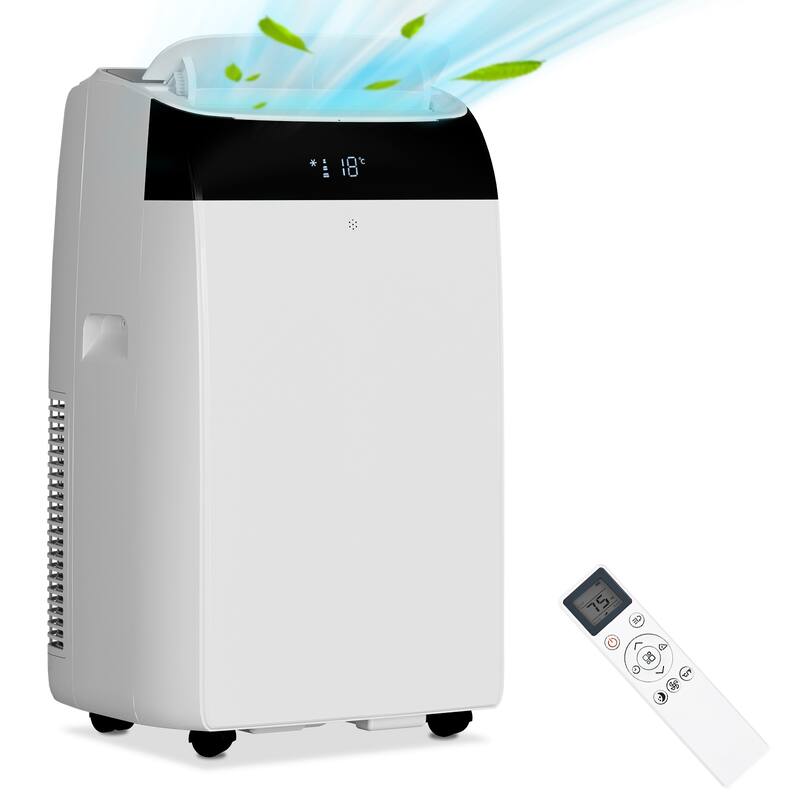 14000 BTU Portable Air Conditioners, Room up to 700 Sq. Ft, with Remote Control - White