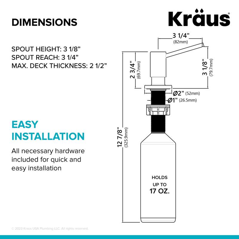 Kraus Kitchen Soap and Lotion Dispenser