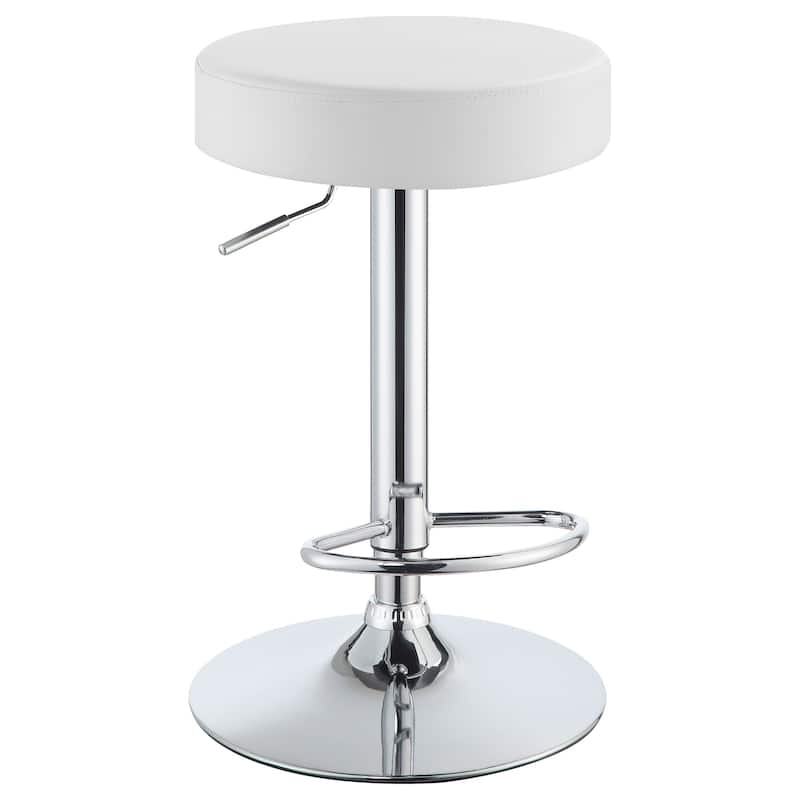 29" Adjustable Bar Stool Chrome and Black