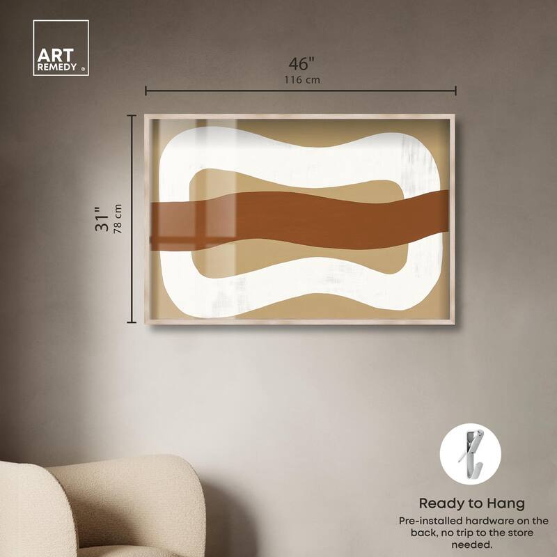Minimal Wavy I Shadowbox by Art Remedy