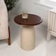 Option Walnut Ivory (round)