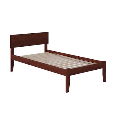 Platform Bed Frame with Footboard - Modern Style Bed