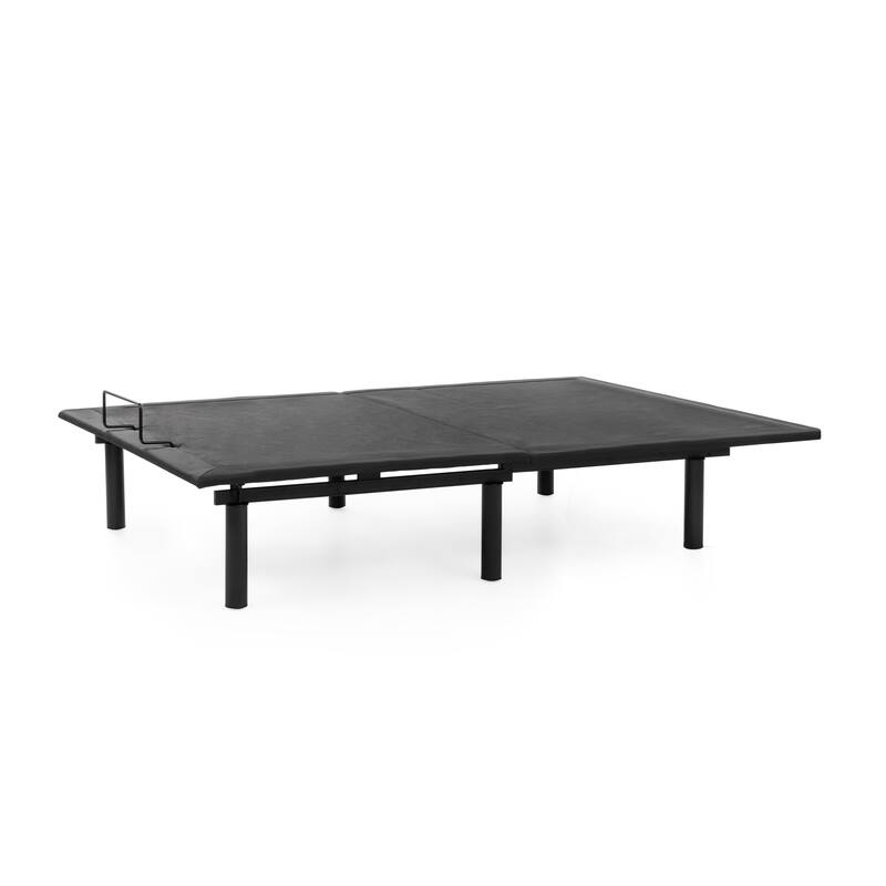 Prutent Contemporary Black Metal Adjustable Remote Controlled Bed Frame