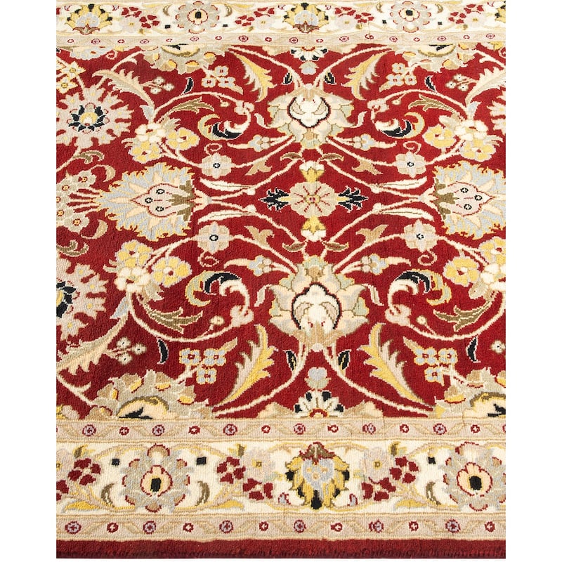 Overton Handknotted Wool Traditional Oriental Red Area Rug - 3' x 5'