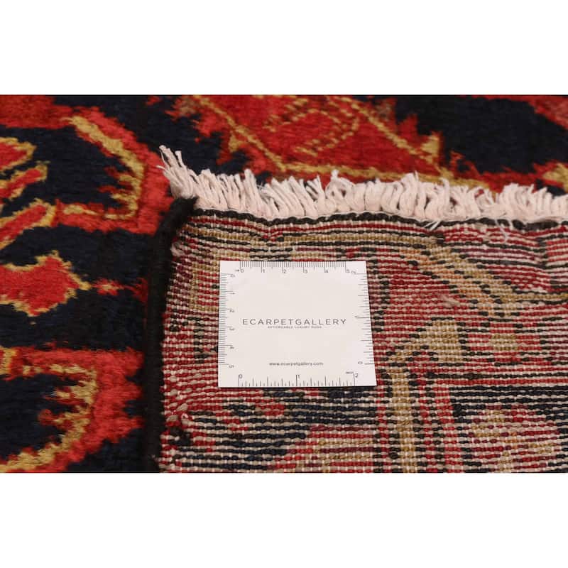 Andelz Navy, Red Rug 3'4" x 5'2" - 3'4 x 5'2