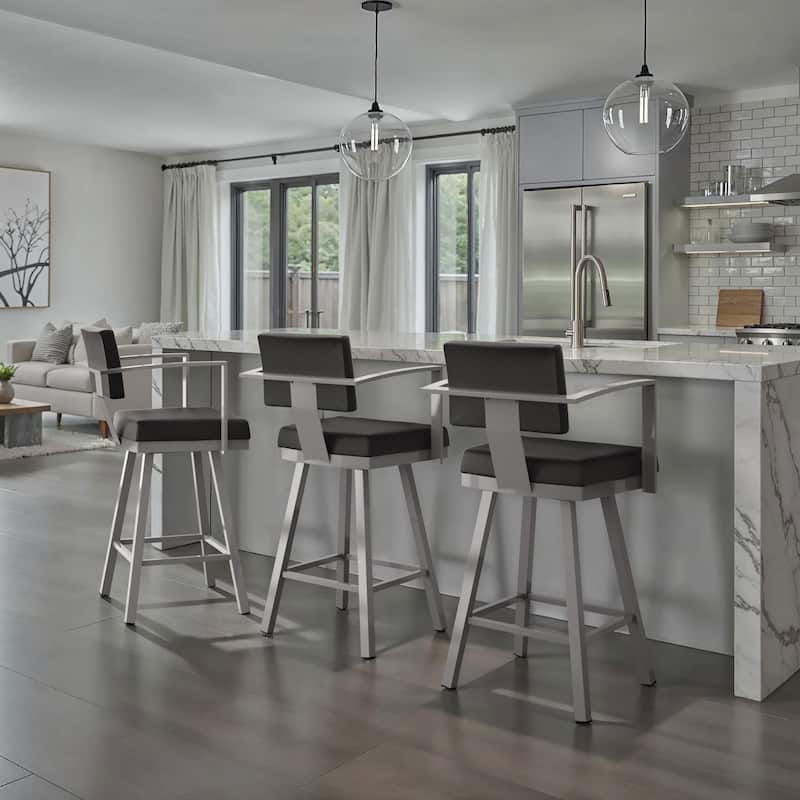 Amisco Akers Swivel Bar Stool