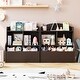 preview thumbnail 10 of 11, Bookcase and Toy Storage Cabinet Black