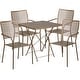 preview thumbnail 14 of 23, 28-inch Square 5-piece Indoor/ Outdoor Folding Table and Chairs Set