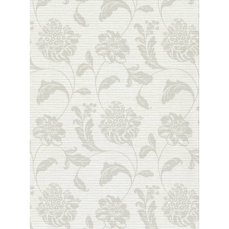 Holiday Light Grey Jacobean Wallpaper