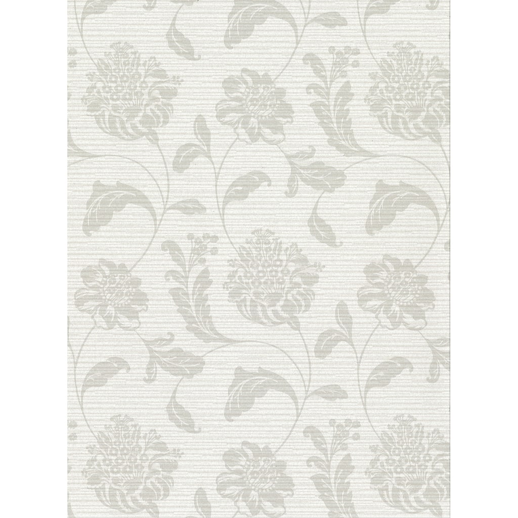 Holiday Light Grey Jacobean Wallpaper