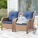 Option Yellow Wicker / Blue Cusion