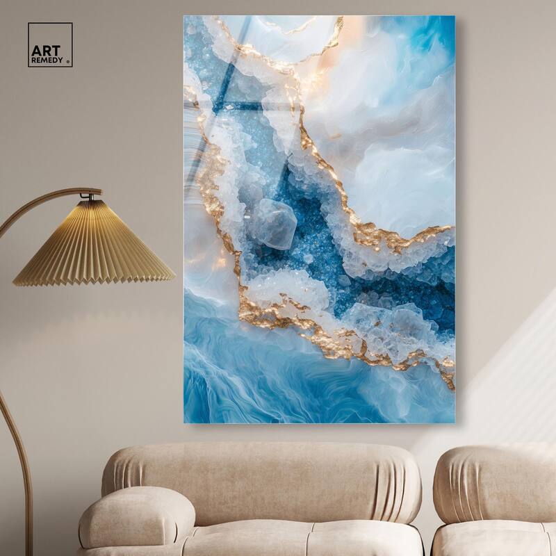 Molten Topaz I Acrylic by Art Remedy, Ready to Hang