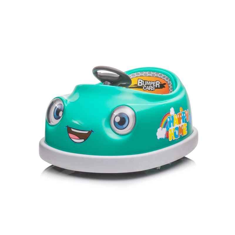 Cartoon Bumper Car with Light Strip, Electric Car for Kids with Bluetooth, Remote Control Electric Vehicle with Play Modes