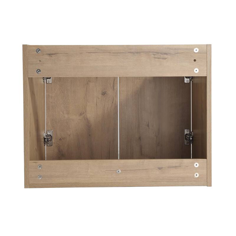 30" Floating Bathroom Vanity with Resin Sink, Soft Closing Door, and Ample Storage Space - 23.6in L Plywood