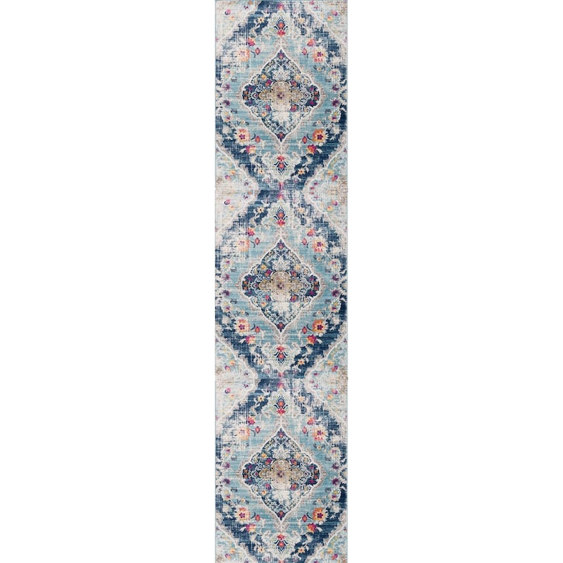 HomeRoots Oriental Transitional Runner Area Rug - 168 in. x 27 in. x 0.4 in.